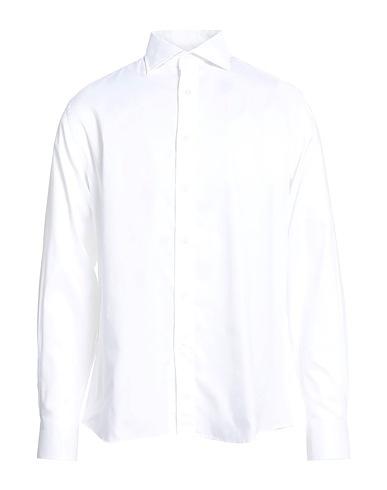 CARLO PIGNATELLI CERIMONIA Einfarbiges Hemd Weiß 100% Baumwolle
