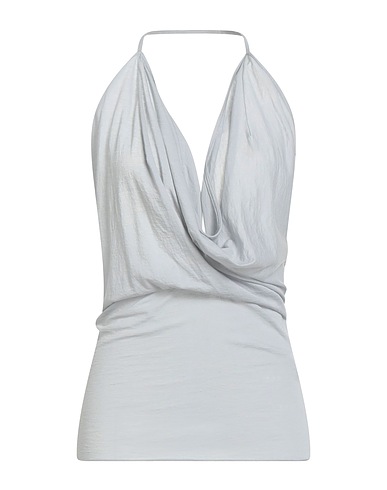 RICK OWENS Top Light grey 90% Cotton, 10% Cashmere