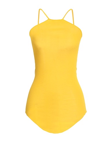 RICK OWENS Top Yellow 88% Viscose, 12% Silk