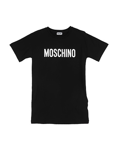 MOSCHINO TEEN Dress Black 96% Cotton, 4% Elastane