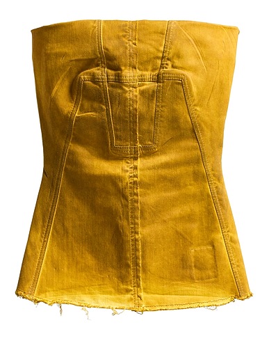 DRKSHDW by RICK OWENS Top Giallo ocra 85% Cotone, 10% Poliestere, 5% Elastan