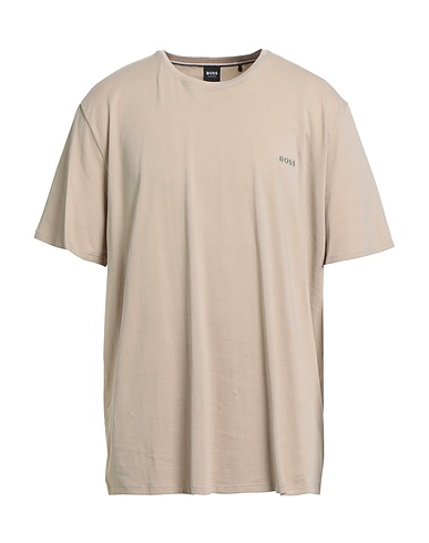 BOSS Basic T-shirt Beige 95% Cotton, 5% Elastane