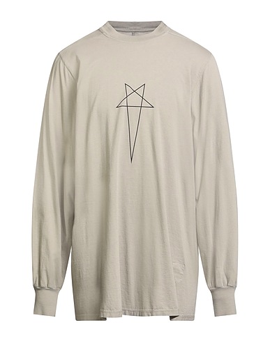 DRKSHDW by RICK OWENS T-shirt Light grey 100% Cotton