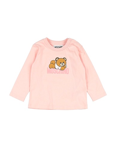 MOSCHINO BABY T-shirt Pink 100% Cotton, Elastane