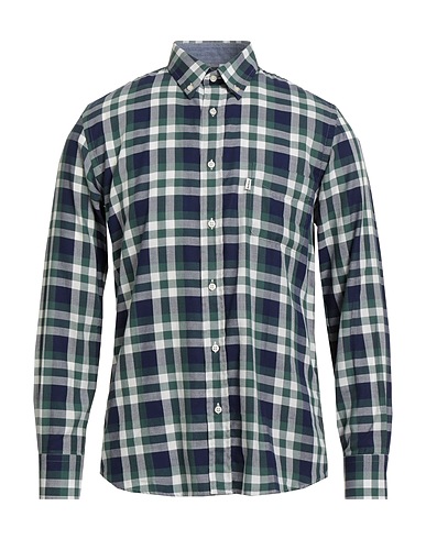 BARBOUR Checked shirt Navy blue 100% Cotton