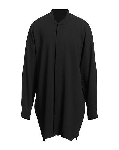 RICK OWENS Solid color shirt Black 100% Virgin Wool