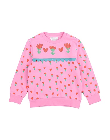 STELLA McCARTNEY KIDS Felpa Rosa 100% Cotone, Poliestere, Elastan