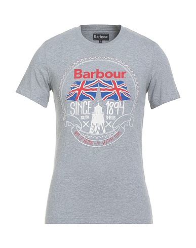 BARBOUR T-shirt Grey 100% Cotton