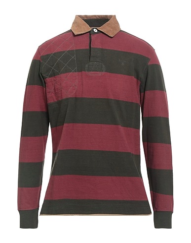 BARBOUR Polo shirt Brick red 100% Cotton