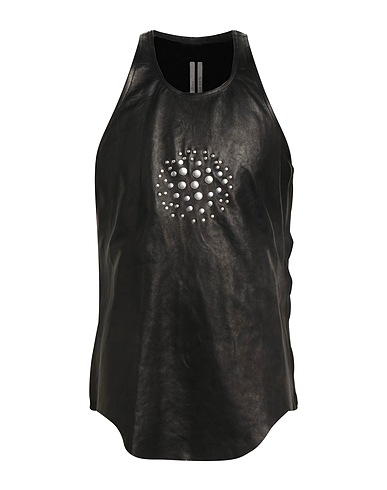 RICK OWENS Vest Black 100% Lambskin