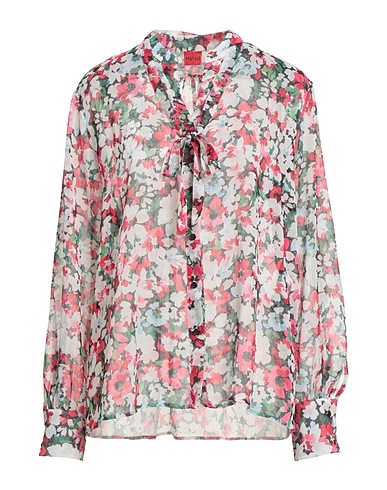 HUGO Floral shirts & blouses Pink 100% Polyester