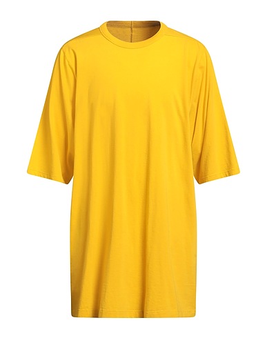 RICK OWENS Basic T-Shirt Yellow 100% Cotton