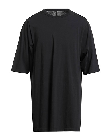 RICK OWENS Basic T-Shirt Schwarz 100% Baumwolle
