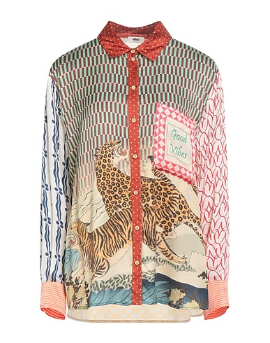 ME369 Patterned shirts & blouses Beige 100% Viscose