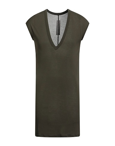 RICK OWENS T-Shirt Militärgrün 88% Viskose, 12% Seide