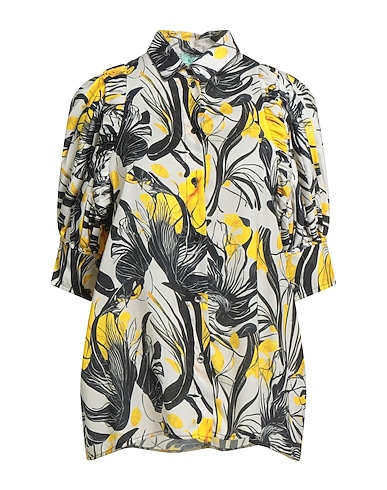 HEIMSTONE Floral shirts & blouses Ivory 100% Polyester