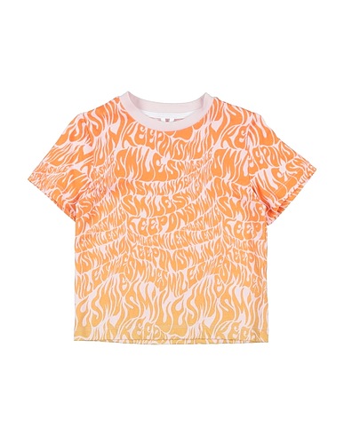 STELLA McCARTNEY KIDS T-Shirt ARANCIONE 100% Baumwolle
