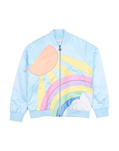STELLA McCARTNEY KIDS Jacket Sky blue 60% Polyester, 40% Cotton, Elastane