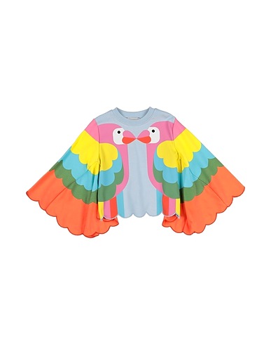STELLA McCARTNEY KIDS Sweatshirt Sky blue 100% Cotton, Elastane
