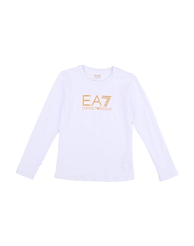 EA7 T-shirt White 95% Cotton, 5% Elastane