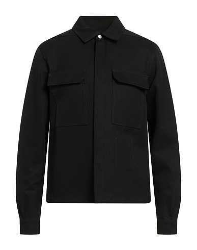 RICK OWENS Solid color shirt Black 100% Cotton