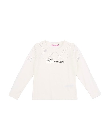 MISS BLUMARINE T-shirt White 95% Cotton, 5% Elastane