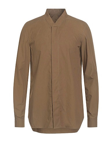 RICK OWENS Solid colour shirt Military green 100% Cotton