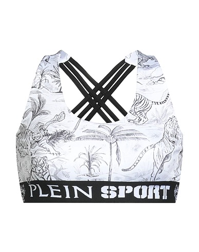 PLEIN SPORT Top Bianco 90% Poliestere, 10% Elastan