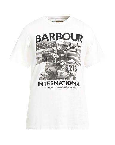 BARBOUR T-shirt INTERNATIONAL Off white 100% Cotton