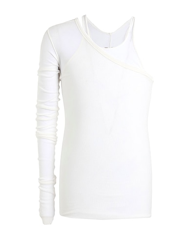 RICK OWENS Camiseta Marfil 88% Viscosa, 12% Seda