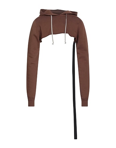 DRKSHDW by RICK OWENS Hooded sweatshirt Brown 100% Cotton