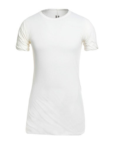 RICK OWENS Basic T-Shirt White 100% Cotton