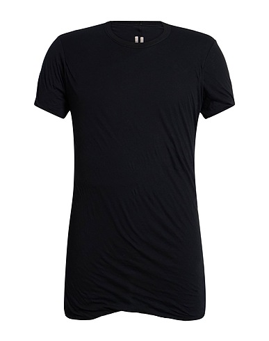 RICK OWENS Basic T-Shirt Black 100% Cotton