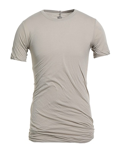 RICK OWENS Basic T-Shirt Light grey 100% Cotton