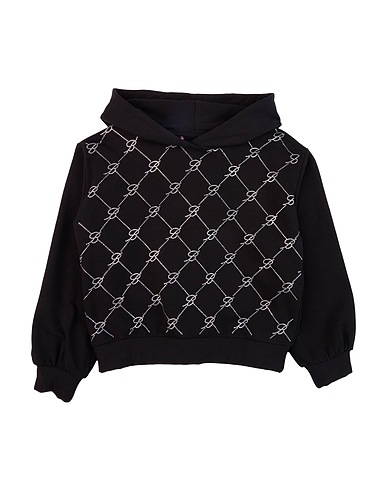 MISS BLUMARINE Sweatshirt Black 95% Cotton, 5% Elastane