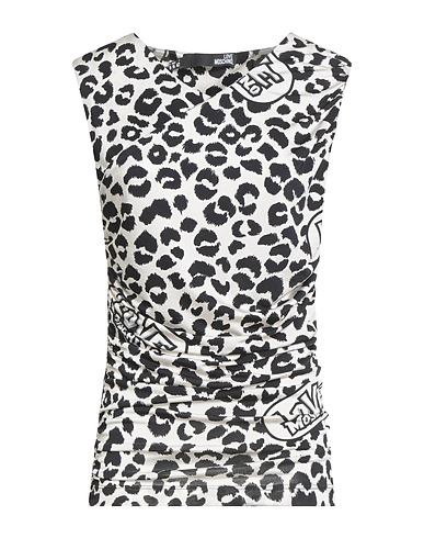 LOVE MOSCHINO Top White 93% Viscose, 7% Elastane