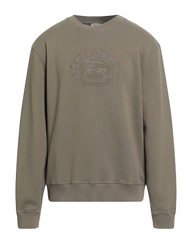 BURBERRY Sweatshirt Khaki 99% Cotton, 1% Elastane