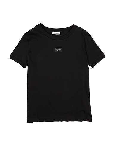 DOLCE&GABBANA T-shirt Black 100% Cotton, Polyester