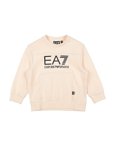 EA7 Sweatshirt Beige 100% Cotton, Elastane