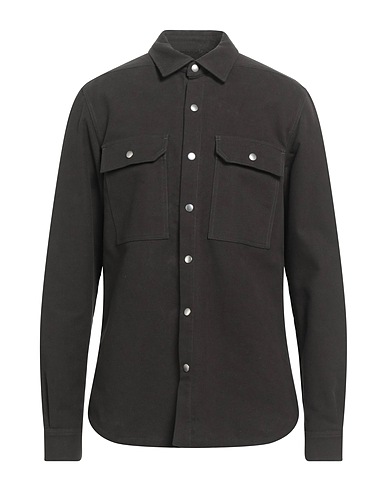RICK OWENS Shirts Charcoal 100% Cotton