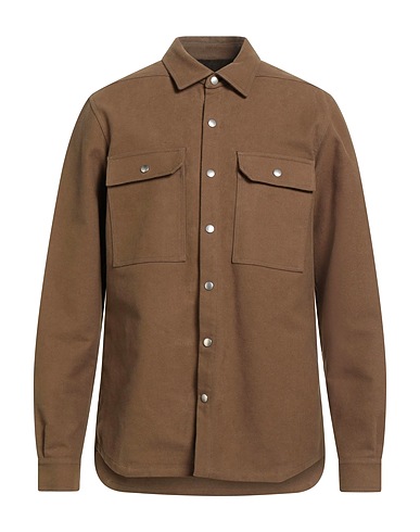 RICK OWENS Shirts Military green 100% Cotton