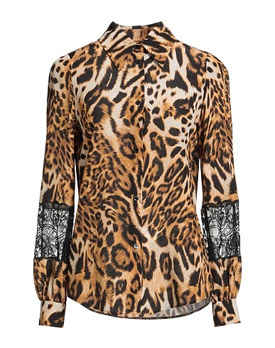 BOUTIQUE MOSCHINO Patterned shirts & blouses Mustard 100% Silk