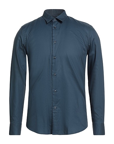 ANTONY MORATO Solid color shirt Slate blue 100% Cotton