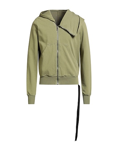 DRKSHDW by RICK OWENS Hooded track jacket  Sage green 100% Cotton