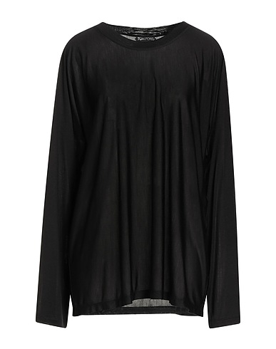TOM FORD Basic T-Shirt Black 100% Silk