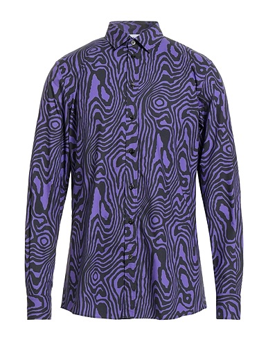 MOSCHINO Patterned shirt COUTURE Purple 100% Cotton