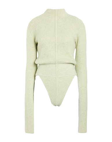 RICK OWENS TOPWEAR Light green 48% Alpaca wool, 30% Polyamide, 20% Wool, 2% Elastane