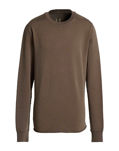 DRKSHDW by RICK OWENS Sweatshirt Khaki 100% Baumwolle