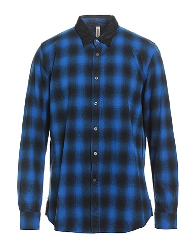 GIORGIO BRATO Checked shirt Blue 100% Cotton