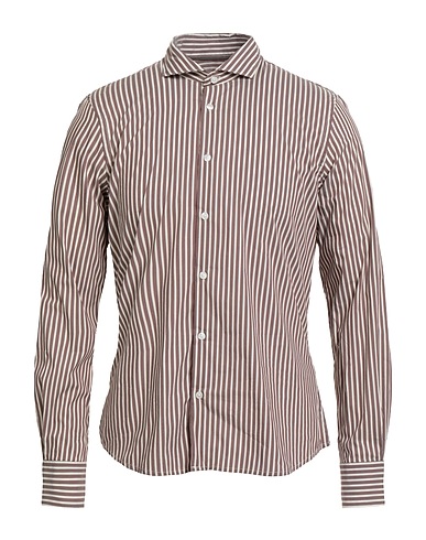 YES ZEE by ESSENZA Striped shirt URBAN Taupe 72% Cotton, 25% Polyamide, 3% Elastane